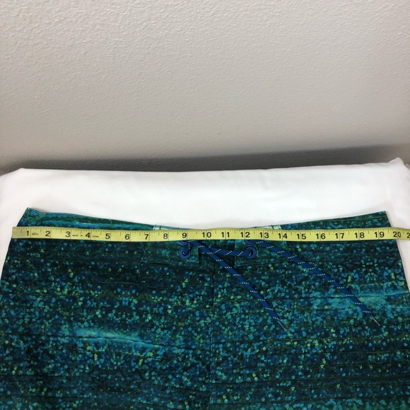 Columbia PFG Mens Linerless Blue Green Swimming Board Short Trunks 38W - Picture 13 of 15